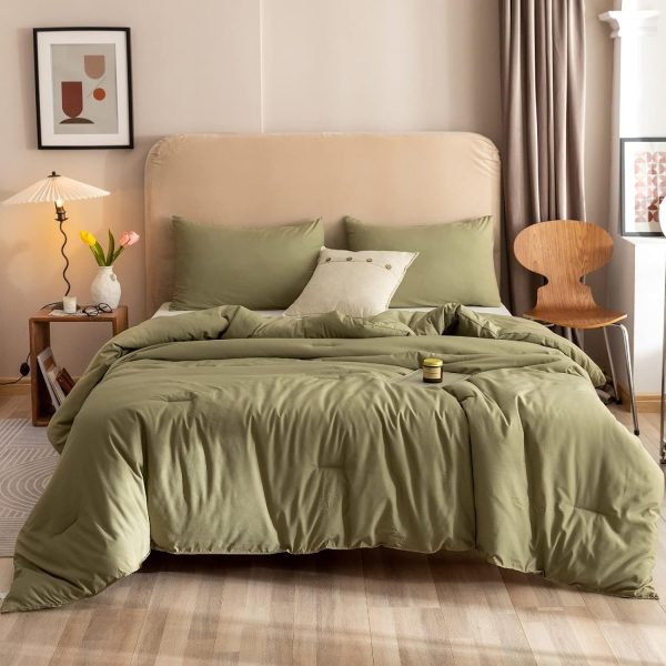 71fBiEosORS._AC_SL1500_.jpg ROSGONIA Lightweight Comforter Set